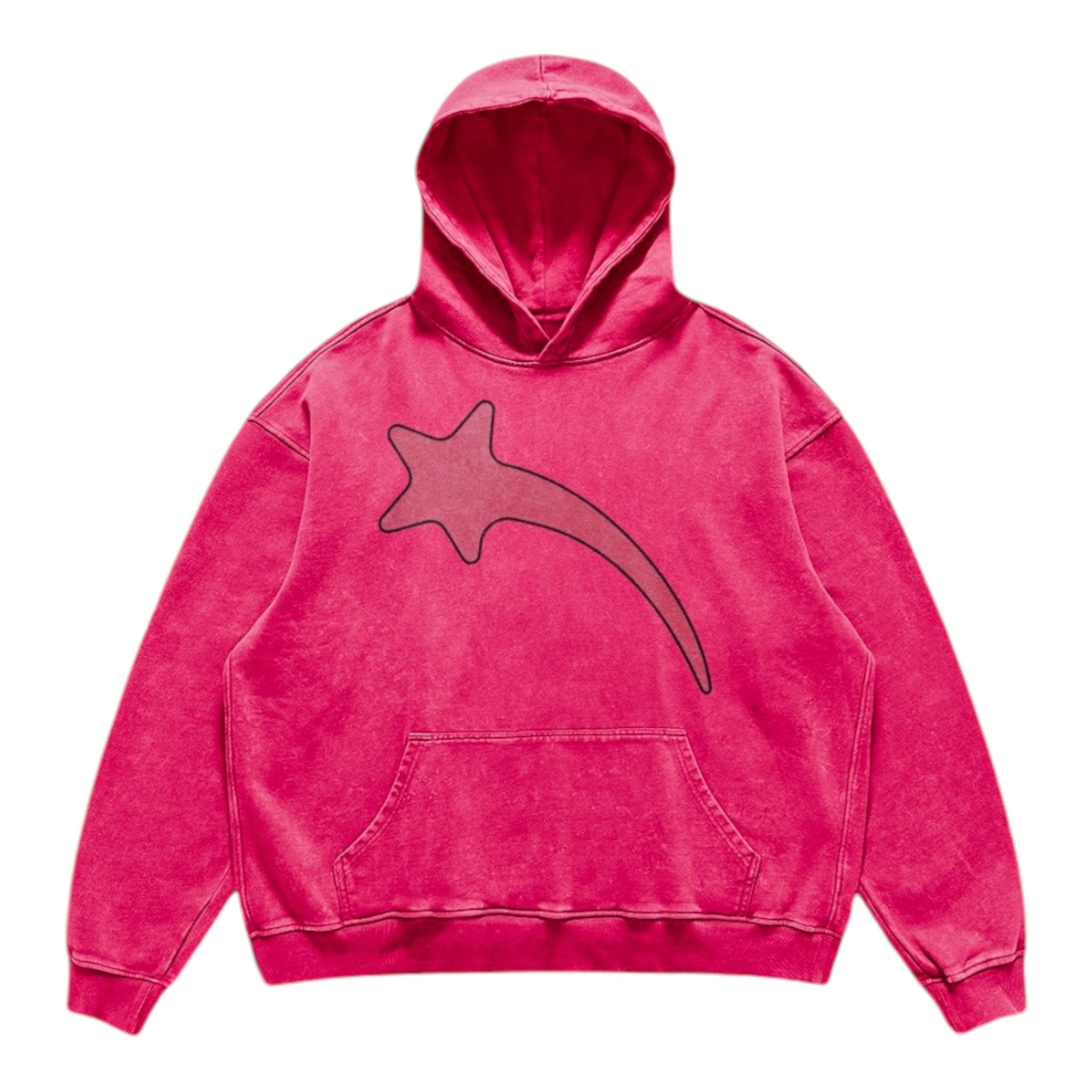 STAR TEARS HOODIE (PINK)
